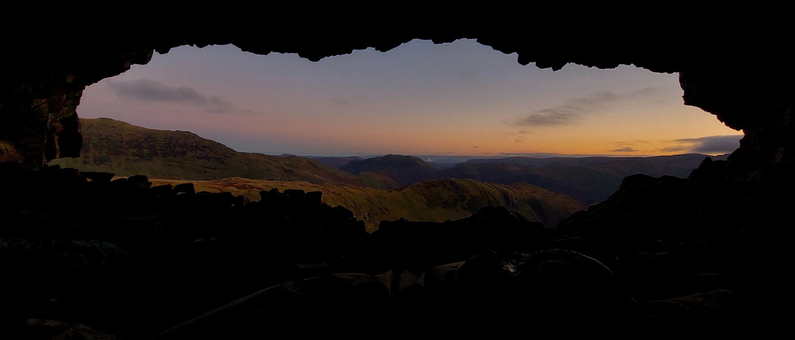 The view from Priest's Hole at sunset. Photo by Aila Taylor.