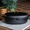 Enamel Lined Roaster Barebones Living CKW-1102 Dutch Ovens One Size / Slate Grey