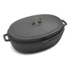 Enamel Lined Roaster Barebones Living CKW-1102 Dutch Ovens One Size / Slate Grey