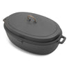 Enamel Lined Roaster Barebones Living CKW-1102 Dutch Ovens One Size / Slate Grey