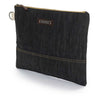 Neelum Zipper Pouch | Waxed Denim Barebones Living Pouches