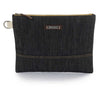 Neelum Zipper Pouch | Waxed Denim Barebones Living Pouches