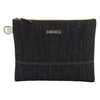 Neelum Zipper Pouch | Waxed Denim Barebones Living STC-733 Pouches Large / Waxed Denim