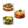 Glass Lunch Bowl Black+Blum GR-LB-L015 Food Containers 750ml / Slate