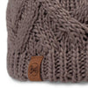 Caryn Knitted Beanie & Fleece Band BUFF 136743.322 Beanies One Size / Cobblestone