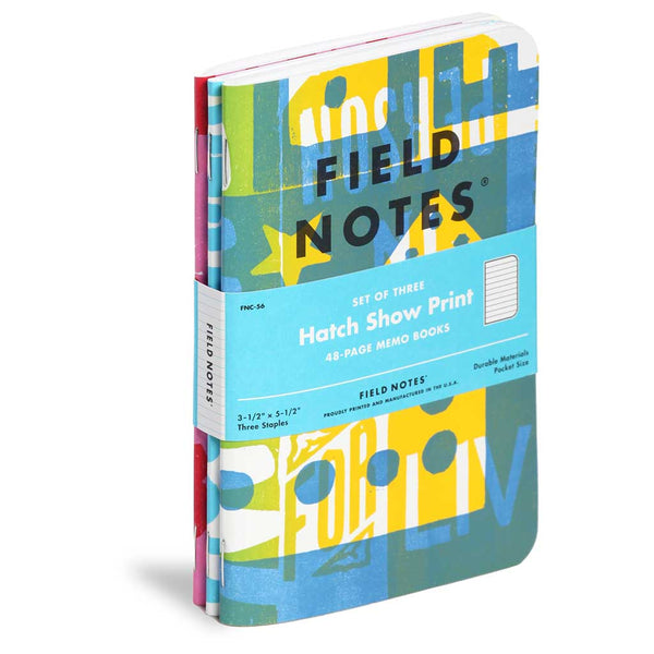 Hatch Ruled Paper (3-Pack) Field Notes FNC-56 Notebooks One Size / Multi