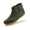 Boot with Natural Rubber Sole Glerups Outdoor Slipper Boots
