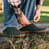 Slip-on with Natural Rubber Sole Glerups Outdoor Slippers