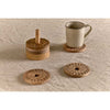 Anali Mango Wood Coasters nkuku AM5801 Coasters Set of 6 / Mango Wood