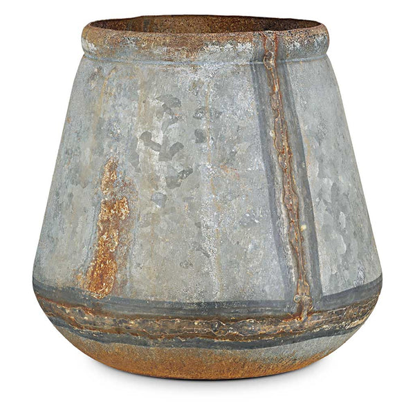 Mamba Outdoor Planter nkuku MP8402 Planters Large / Aged Zinc