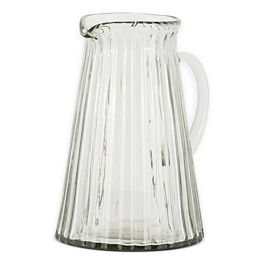 Minati Ribbed Glass Jug