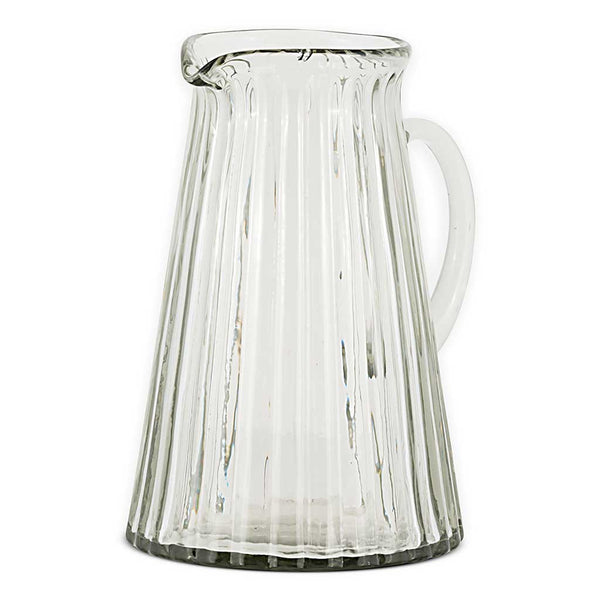 Minati Ribbed Glass Jug nkuku MJ2301 Jugs 2.5L / Clear