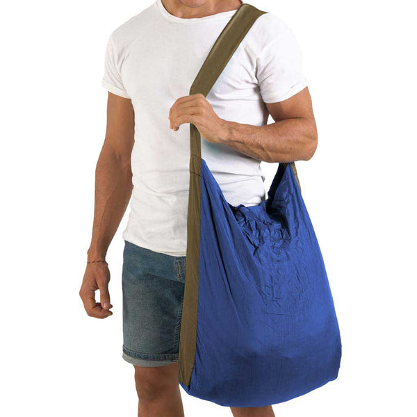 Eco Bag Ticket To The Moon TMEBL3908 Tote Bags 30L / Royal Blue/Brown