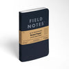 Memo Book | Ruled | 3-Pack Field Notes FN-34 Notebooks 3 Pack / Black