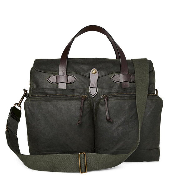 24-Hour Tin Cloth Briefcase Filson 20231633-OGR Briefcases 15 L / Otter Green