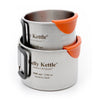 Cups | Twin Pack Kelly Kettle 50040 Cups 350ml, 500ml / Silver