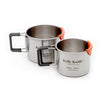 Cups | Twin Pack Kelly Kettle 50040 Cups 350ml, 500ml / Silver